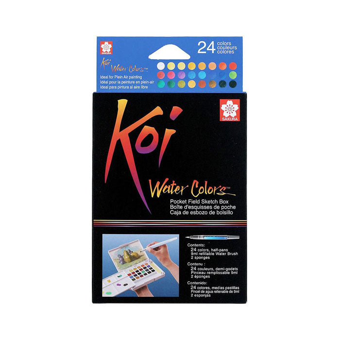 Sakura Koi Water Colour Cake Sets - Pocket Field Sketch Box