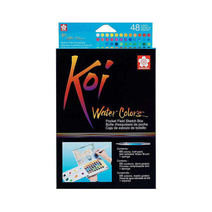 Sakura Koi Water Colour Cake Sets - Pocket Field Sketch Box