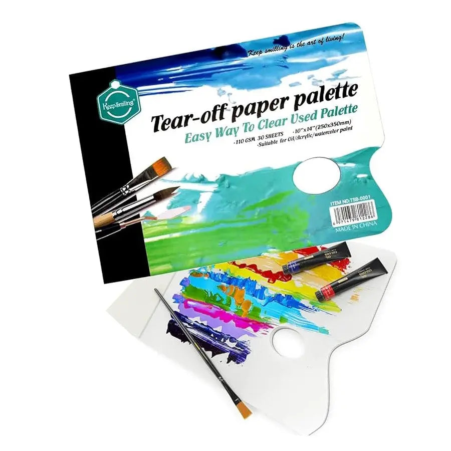 Keep Smiling Tear-Off Paper Palette  Sheet (250mm* 350mm) 30 Sheet Keep Smiling