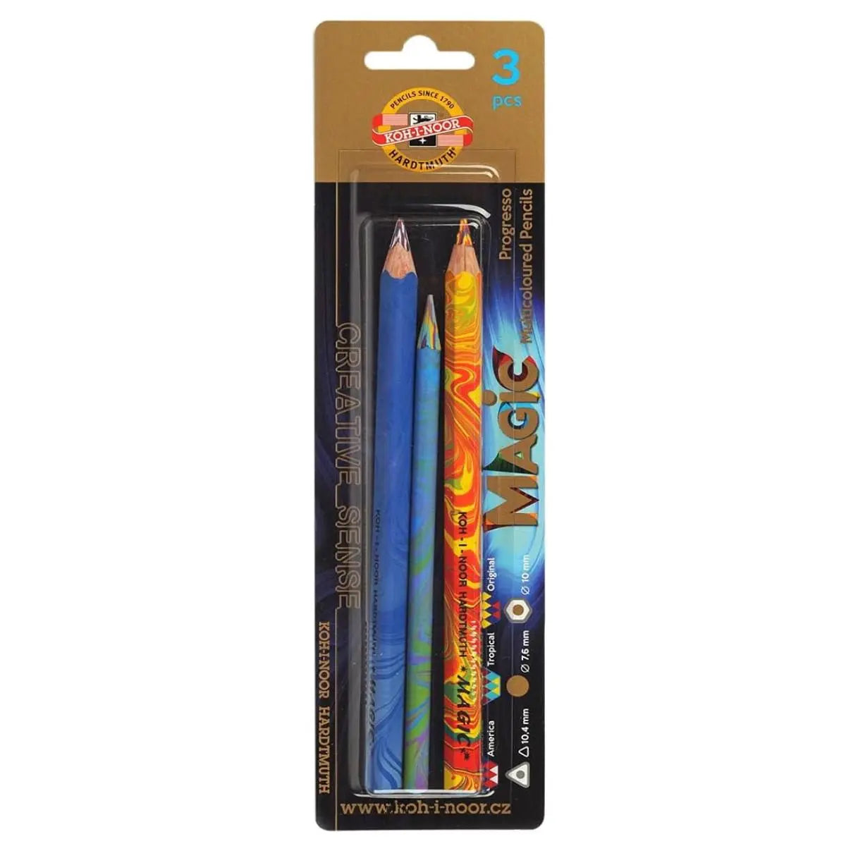 Kohinoor Magic Artist's Multicoloured Pencils - Set of 3 Assorted Colours Kohinoor