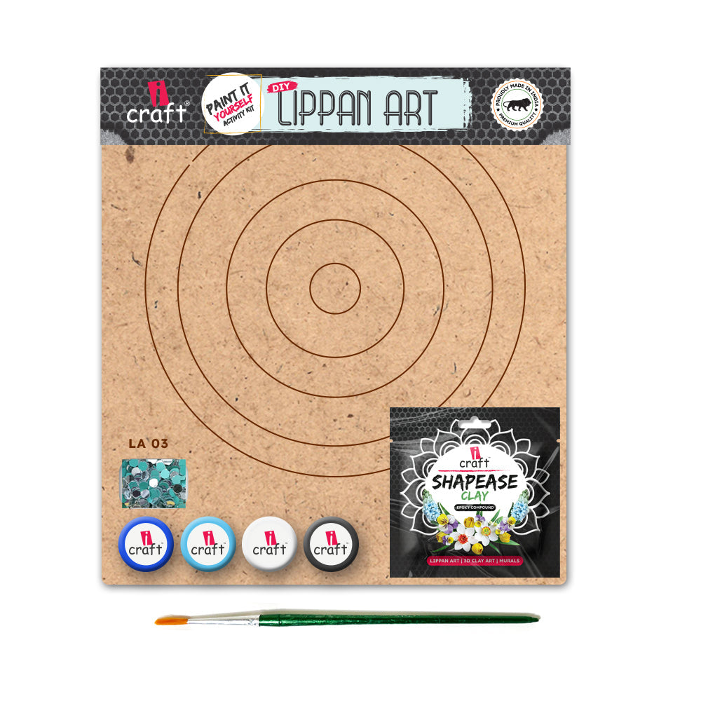 iCraft Lippan Art Kit LA 03 - Home Decor Craft Activity iCraft
