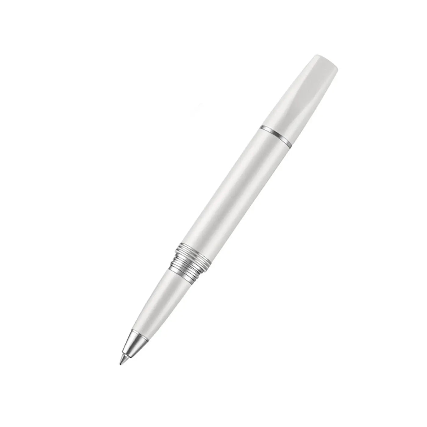 Lapis Bard Contemporary Rollerball Pen - Pearl With Chrome Trim