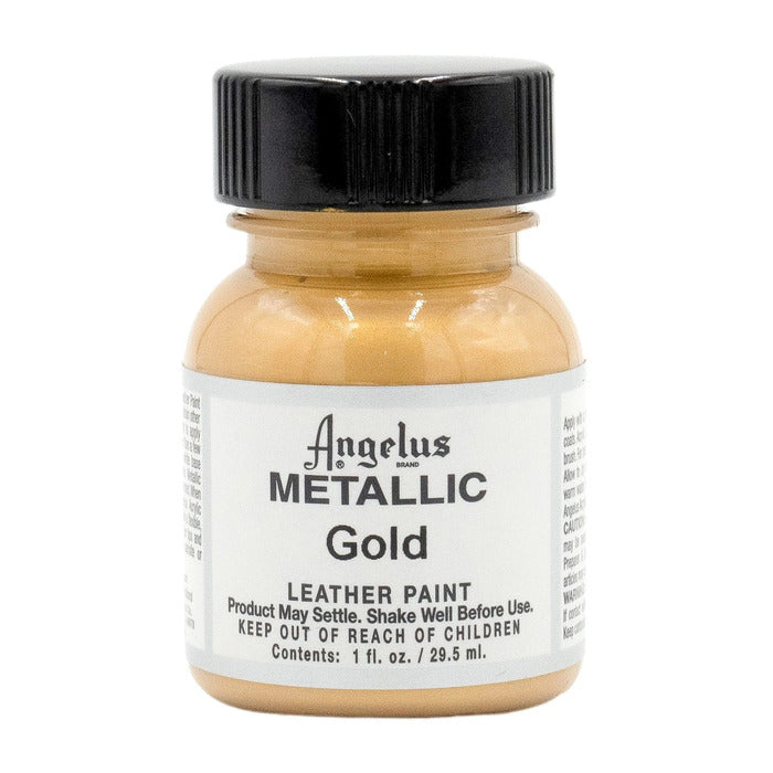 Metallic Gold Leather Paint by Angelus 29.5ml