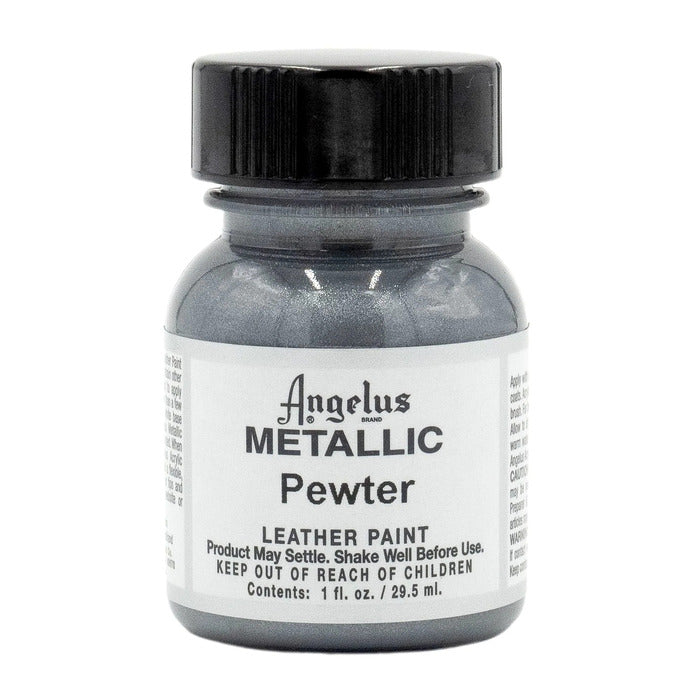 Metallic Pewter Leather Paint by Angelus 29.5ml