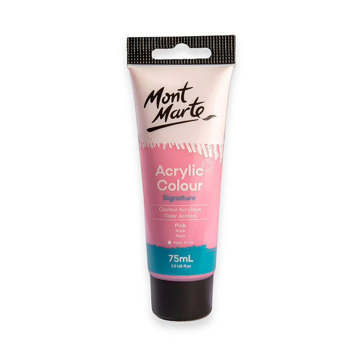 Pink Monte Marte Acrylic Paint Tube.