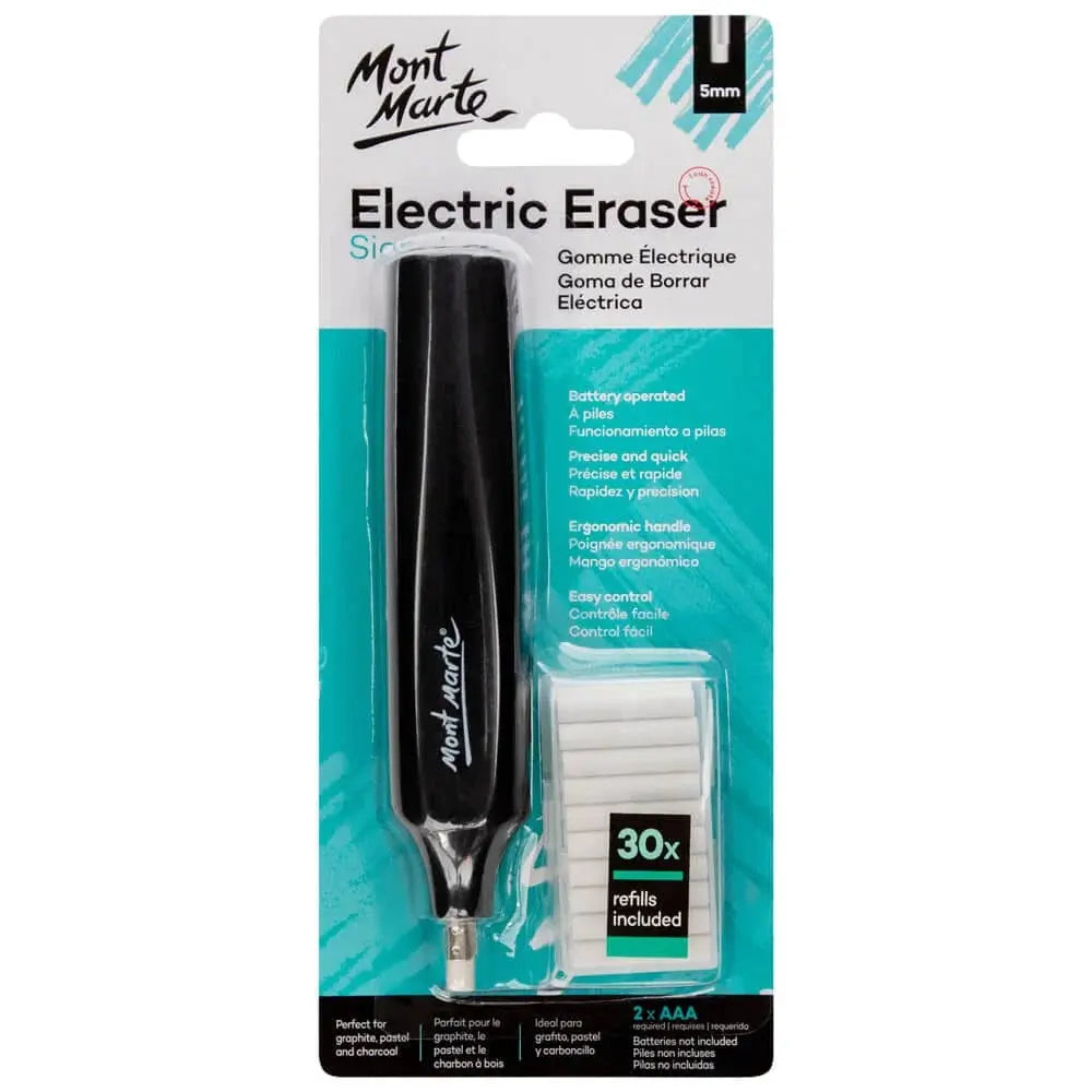 Mont Marte Electric Eraser Includes 30 Eraser Refills Mont Marte
