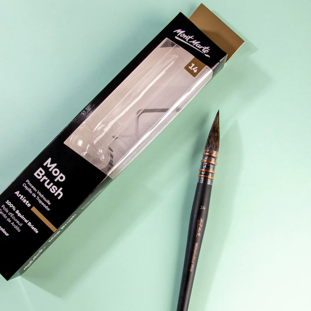 Mont Marte Watercolour Mop Brush Artiste - Choose Size