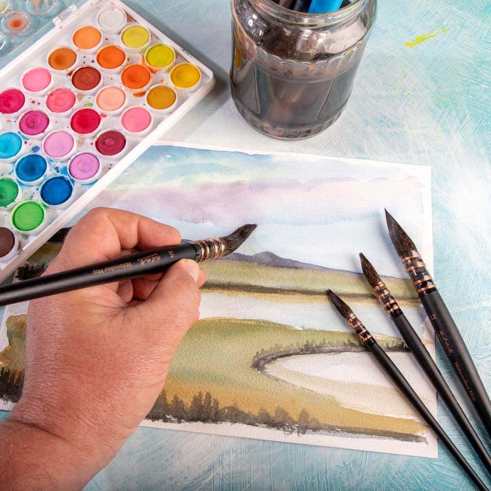 Mont Marte Watercolour Mop Brush Artiste - Choose Size