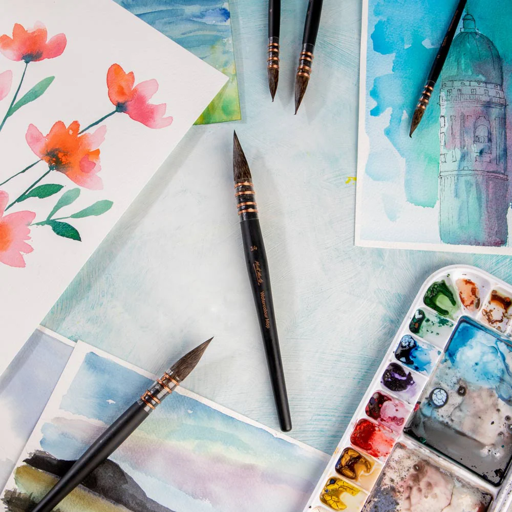 Mont Marte Watercolour Mop Brush Artiste - Choose Size