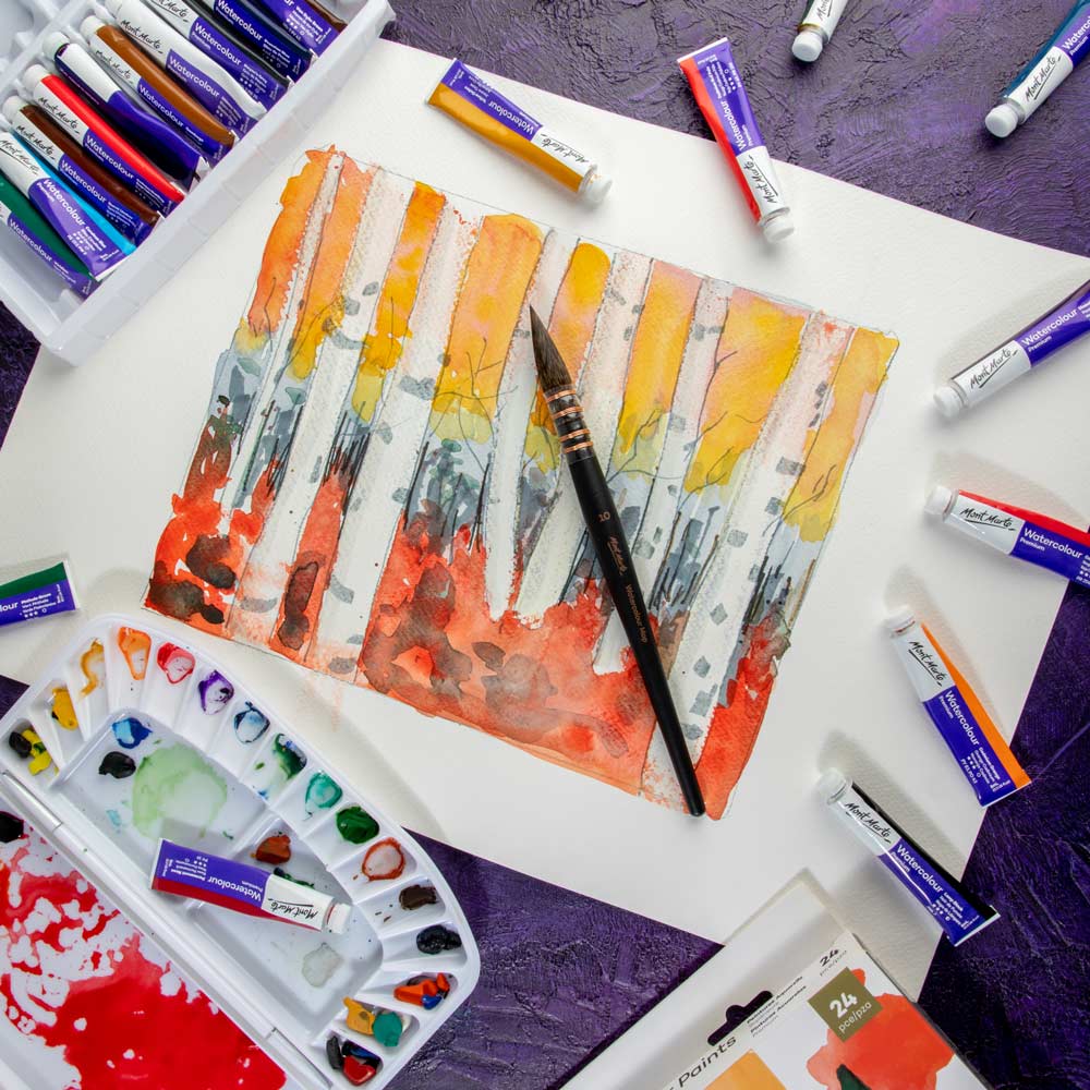 Mont Marte Watercolour Mop Brush Artiste - Choose Size