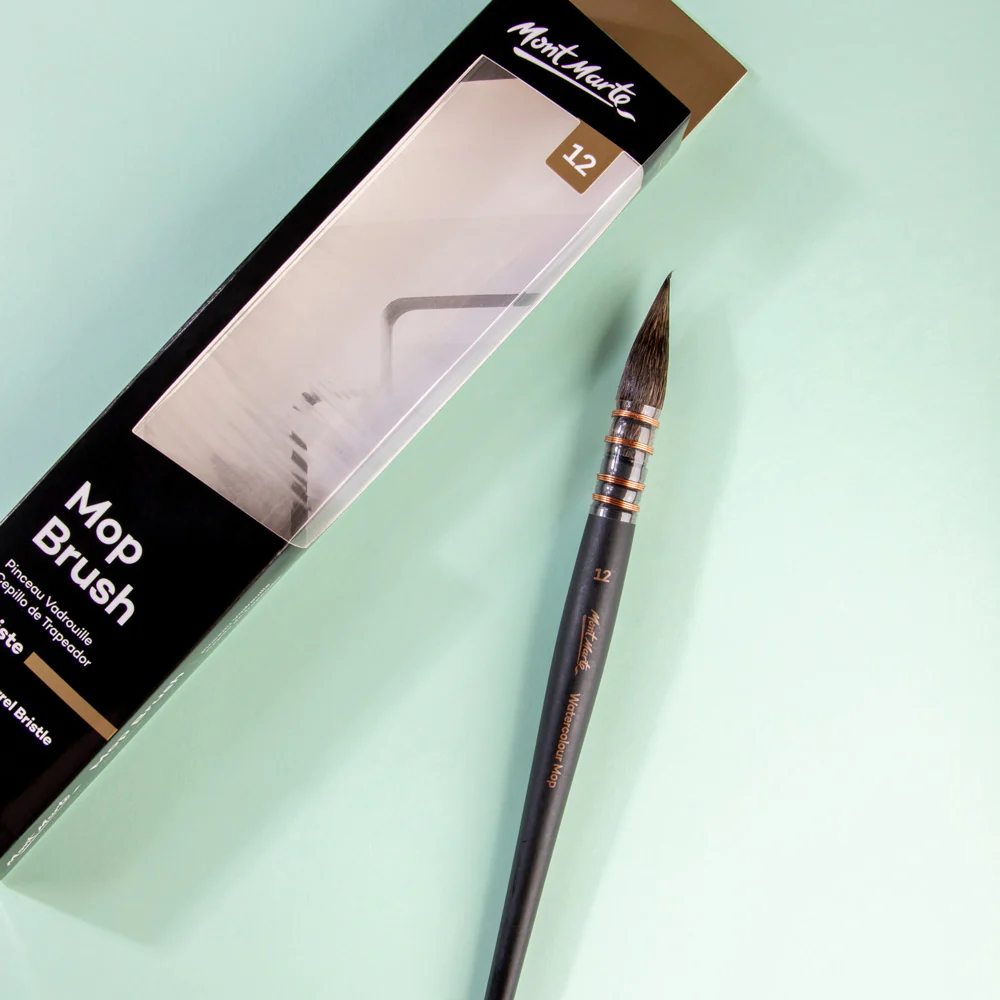 Mont Marte Watercolour Mop Brush Artiste - Choose Size