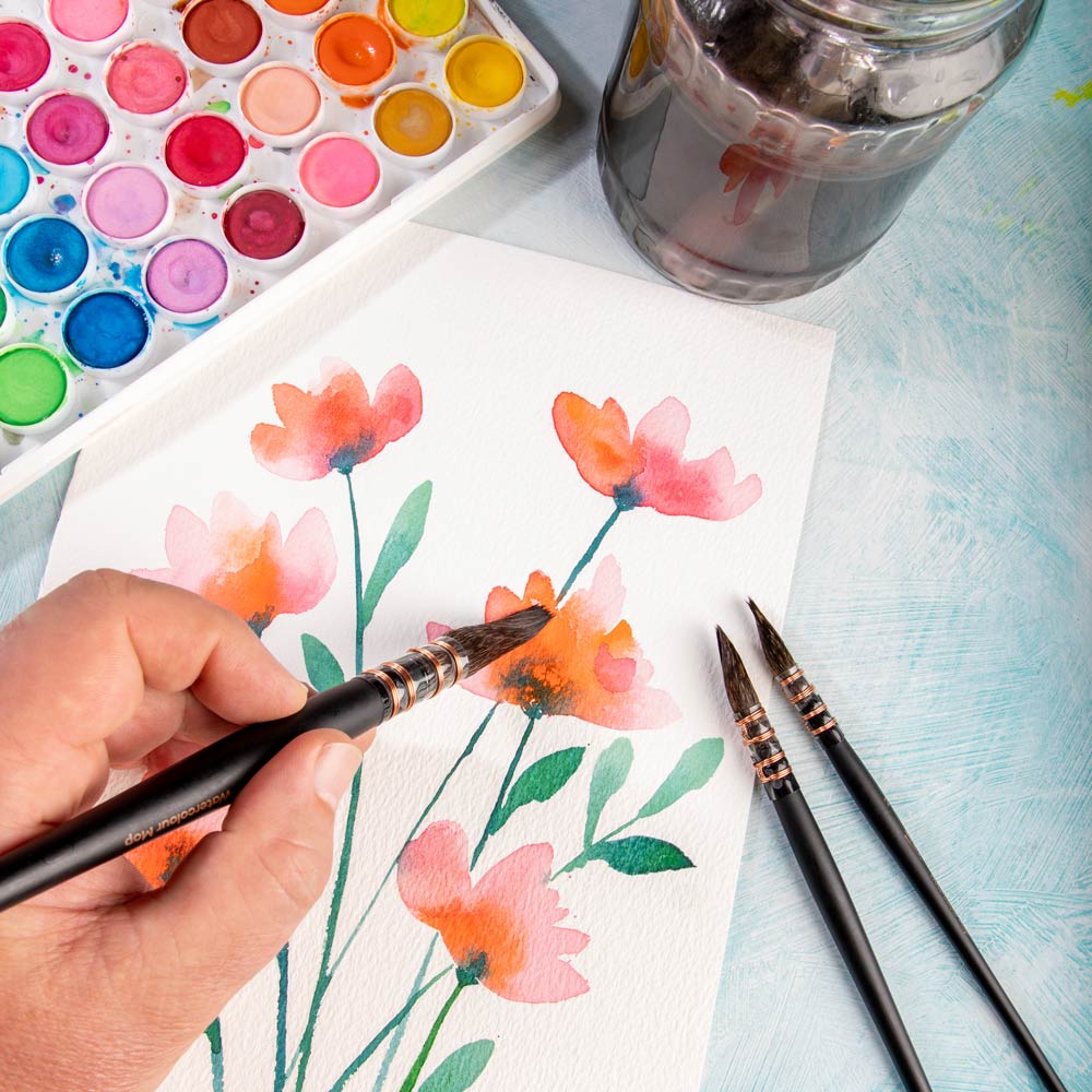 Mont Marte Watercolour Mop Brush Artiste - Choose Size