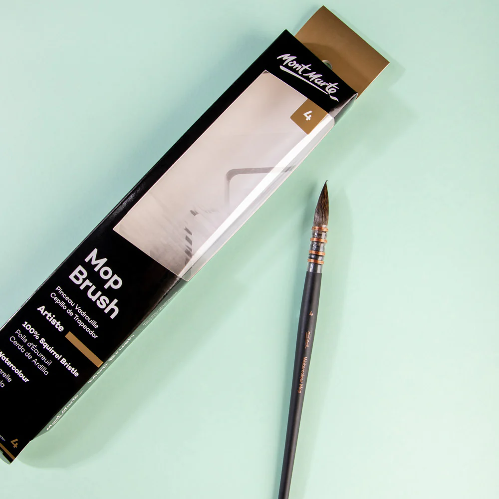 Mont Marte Watercolour Mop Brush Artiste - Choose Size