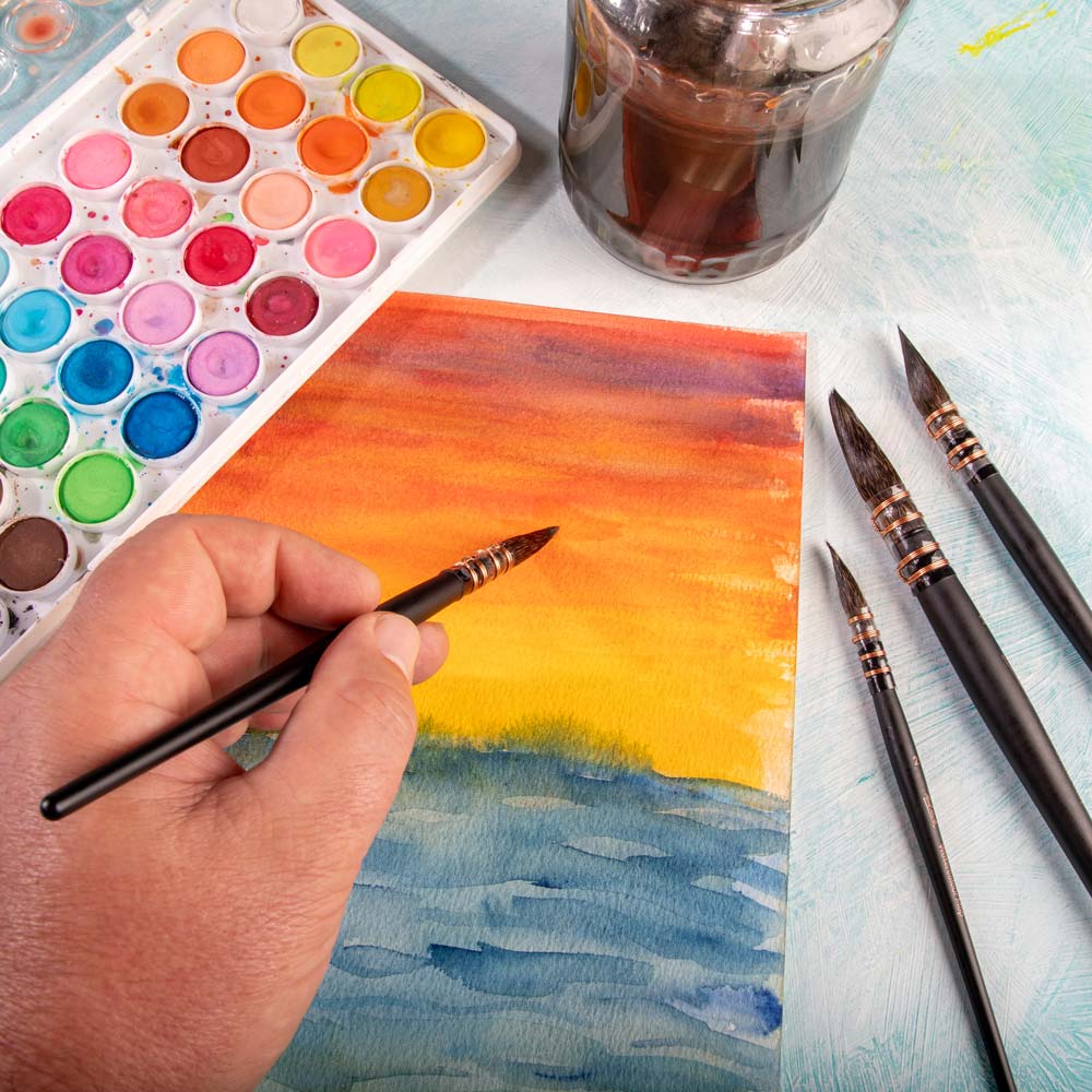 Mont Marte Watercolour Mop Brush Artiste - Choose Size