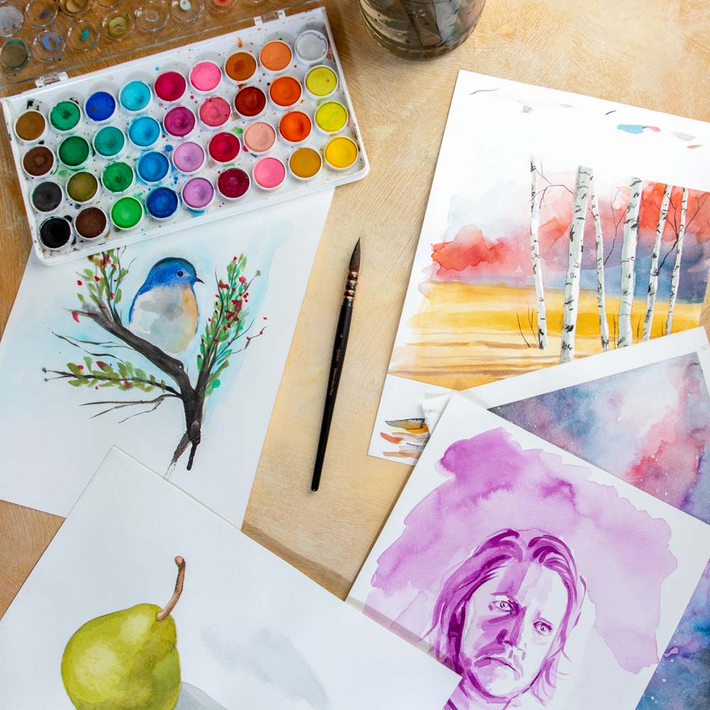 Mont Marte Watercolour Mop Brush Artiste - Choose Size