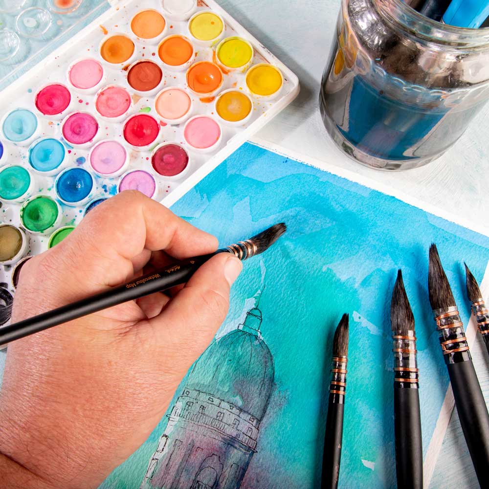 Mont Marte Watercolour Mop Brush Artiste - Choose Size