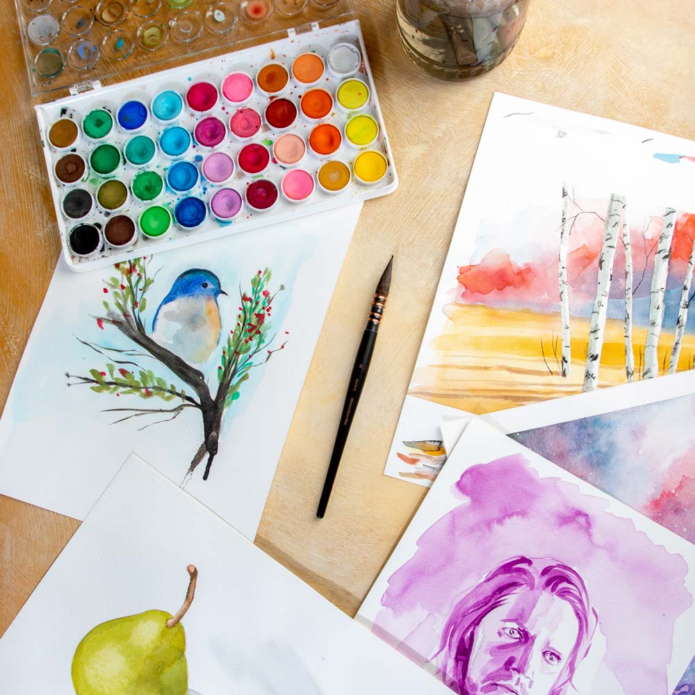 Mont Marte Watercolour Mop Brush Artiste - Choose Size