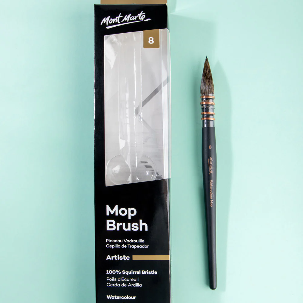 Mont Marte Watercolour Mop Brush Artiste - Choose Size