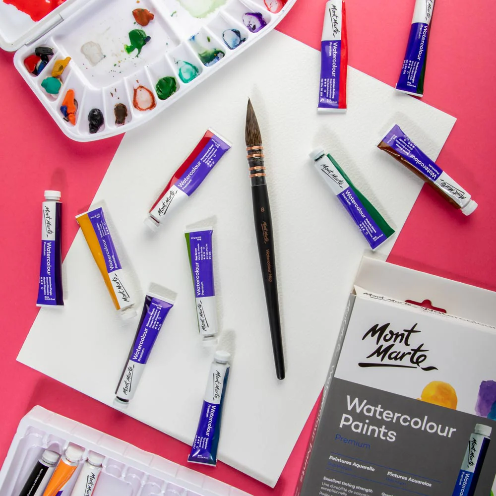 Mont Marte Watercolour Mop Brush Artiste - Choose Size