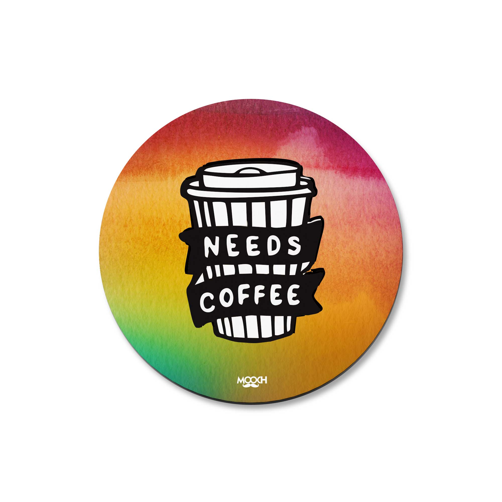 Mooch Magnetic Coaster - Need Coffee Mooch