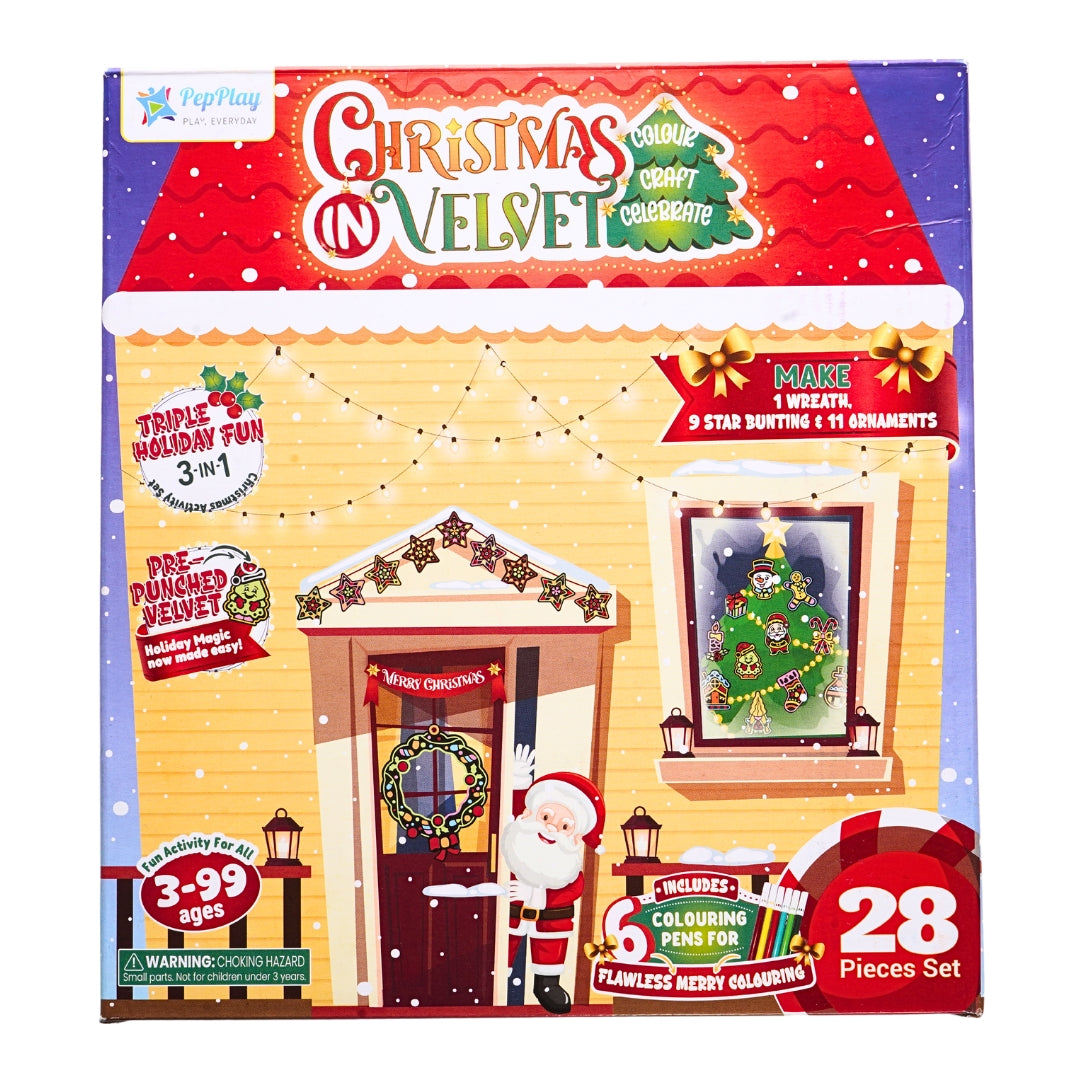 PepPlay Christmas in Velvet | Festive Mess-Free Colouring | 3+ Years