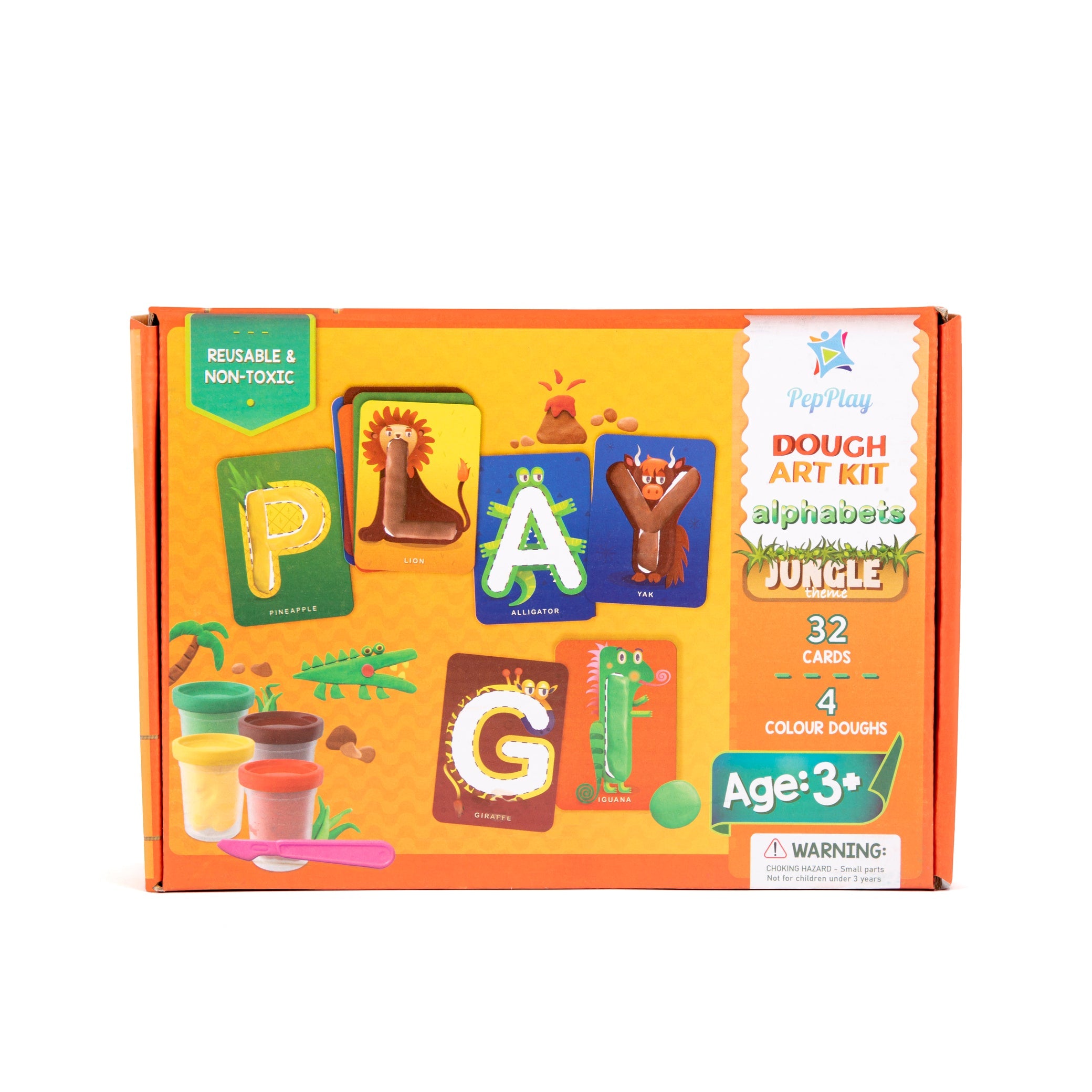 PepPlay Dough Art Kit - Alphabets | Learn Letters Through Play | 3+ Years