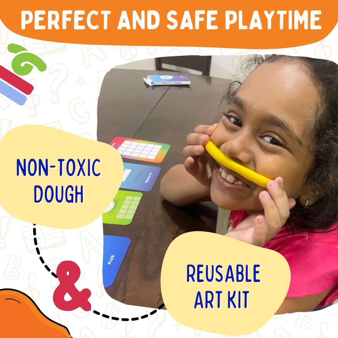 PepPlay Dough Art Kit - Alphabets | Learn Letters Through Play | 3+ Years
