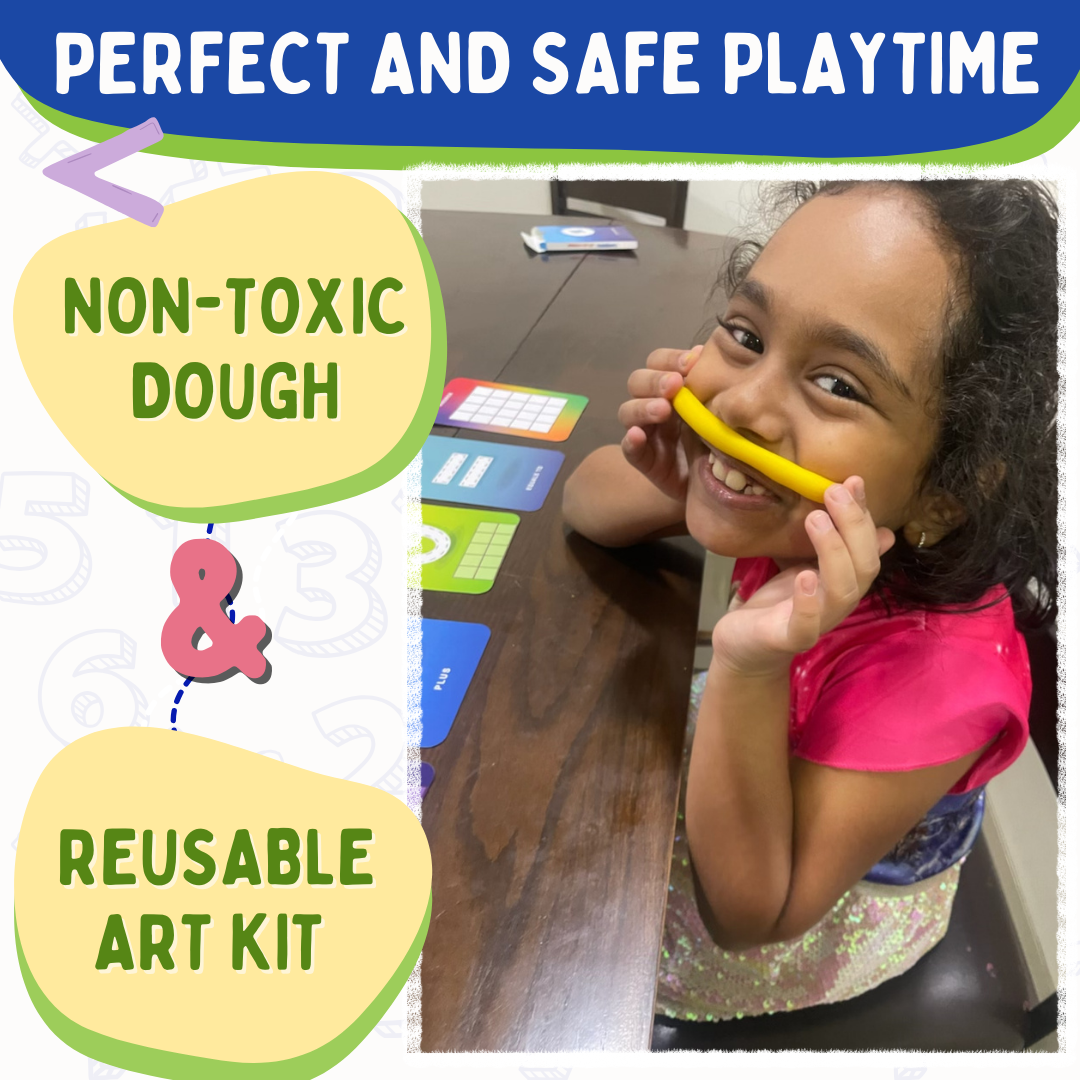 PepPlay Dough Art Kit - Numbers | Learn Numbers Through Play | 3+ Years