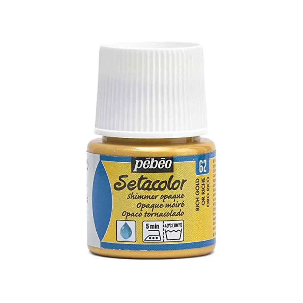 Pebeo Setacolor Opaque & Shimmer Fabric Paint 45ml - For Textiles
