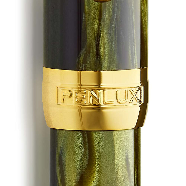 Penlux | Masterpiece Delgado | Fountain Pen | Moss Body | Green | Piston Filling Penlux