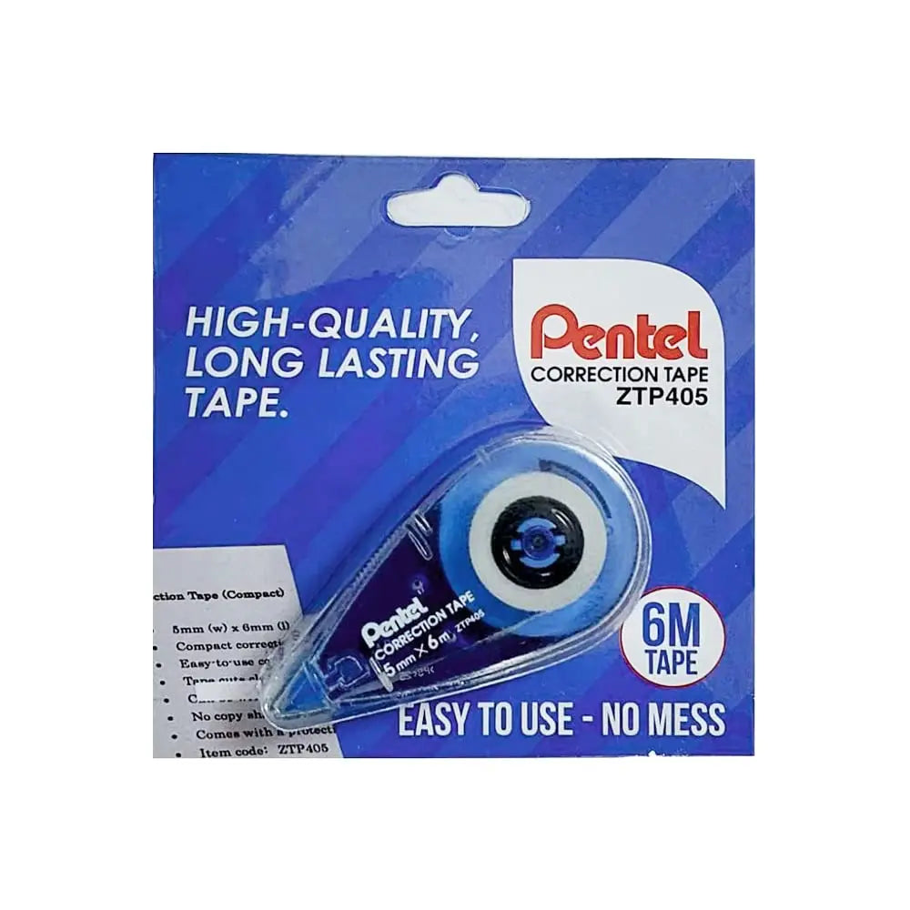 Pentel Correction Tape 6M Long Lasting Writable Tape Pentel