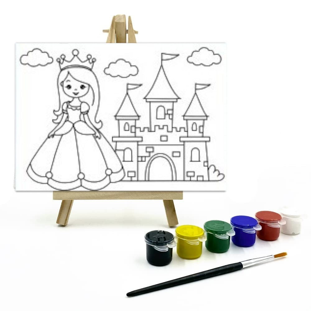 The Talking Canvas Diy Canvas Painting Kit for Kids - Multiple Designs