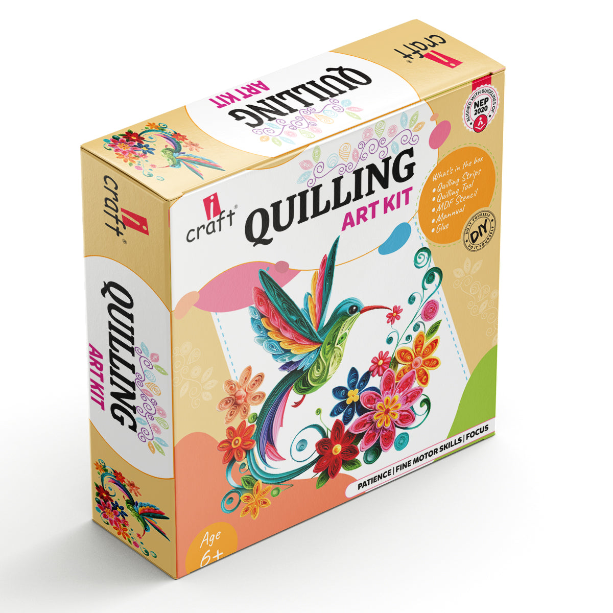 iCraft Beginner Quilling Kit for Kids - Paper Craft Activity iCraft
