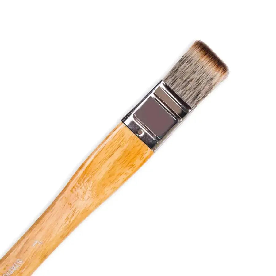 STATIONERIE Artists Hake Flat Watercolour Brush for Watercolor Pottery Painting Arts Stationerie