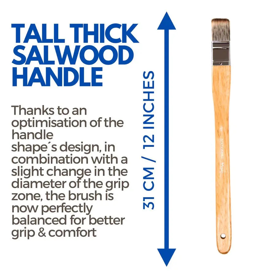 STATIONERIE Artists Hake Flat Watercolour Brush for Watercolor Pottery Painting Arts Stationerie