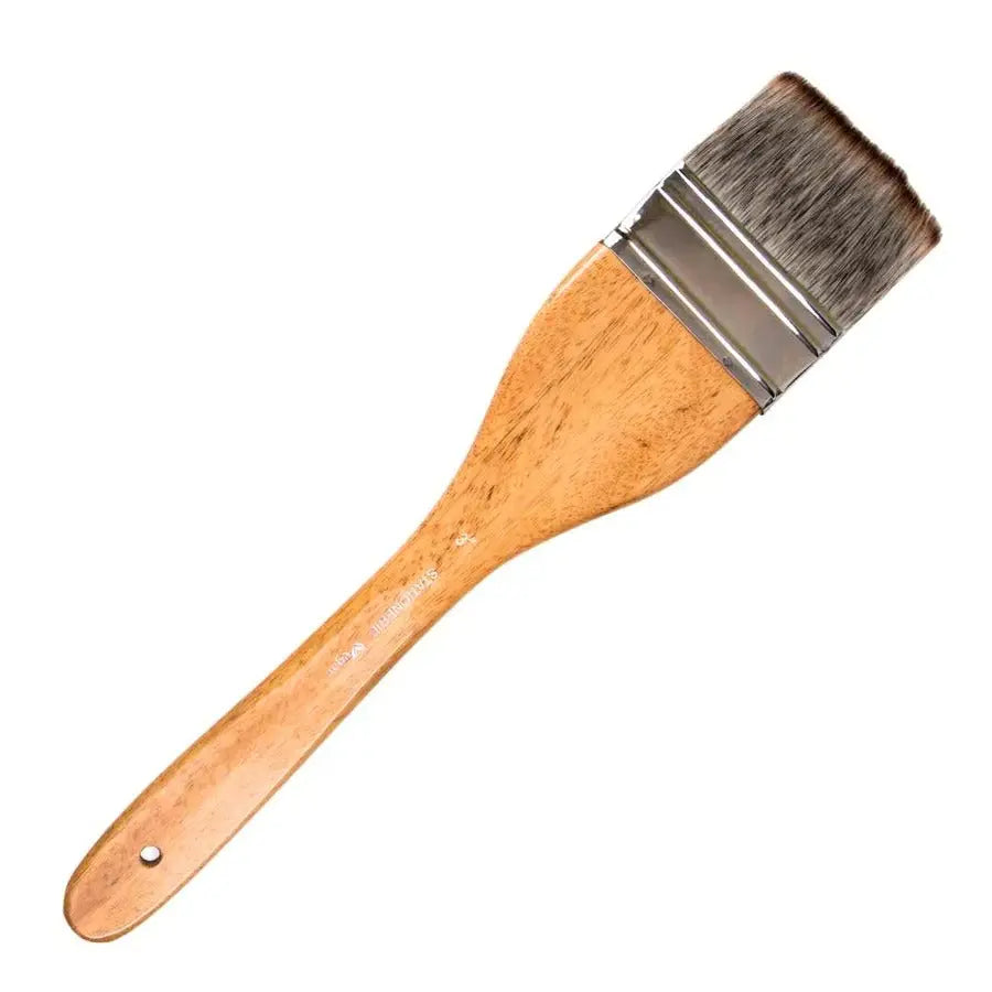 STATIONERIE Artists Hake Flat Watercolour Brush for Watercolor Pottery Painting Arts Stationerie