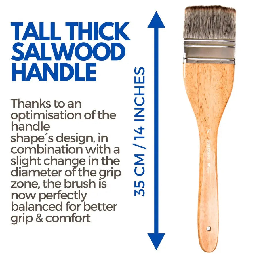 STATIONERIE Artists Hake Flat Watercolour Brush for Watercolor Pottery Painting Arts Stationerie