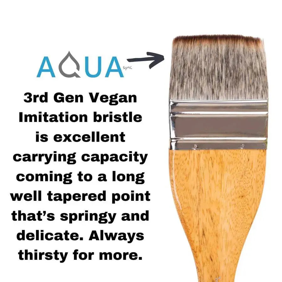 STATIONERIE Artists Hake Flat Watercolour Brush for Watercolor Pottery Painting Arts Stationerie