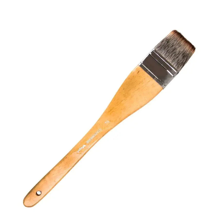 STATIONERIE Artists Hake Flat Watercolour Brush for Watercolor Pottery Painting Arts Stationerie