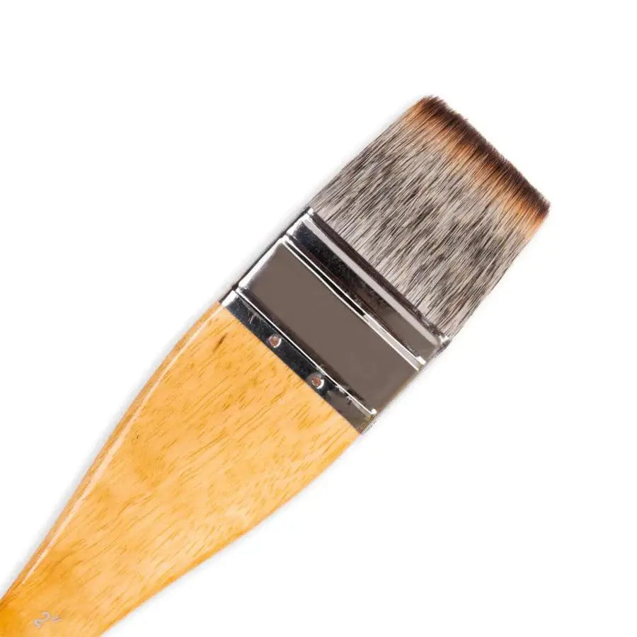 STATIONERIE Artists Hake Flat Watercolour Brush for Watercolor Pottery Painting Arts Stationerie