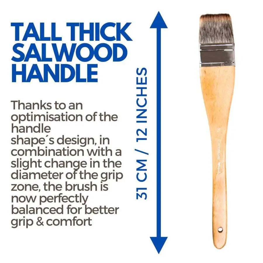 STATIONERIE Artists Hake Flat Watercolour Brush for Watercolor Pottery Painting Arts Stationerie