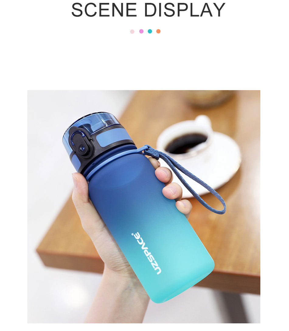 Uzspace Gradient Tritan Water Bottle BPA Free Leakproof Gym Bottle Uzspace