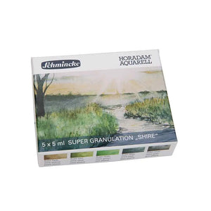 Schmincke HORADAM AQUARELL - Set Super Granulation Vulkan - 3 X 5 Ml En Coffret Métal - Teintes Fortement Granulées - Aquarelles Extra-fines Pour Artistes - Qualité Allemande Depuis 1881