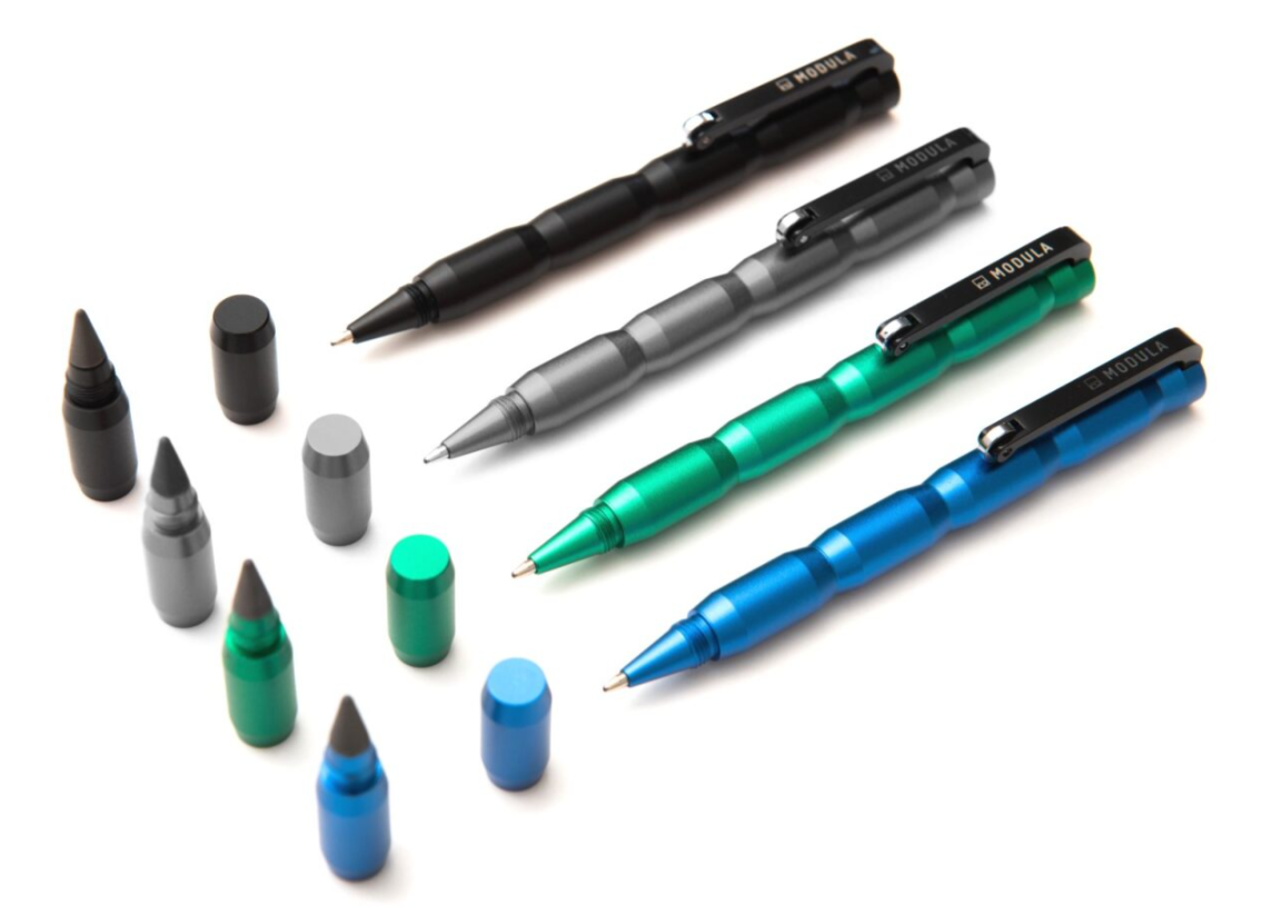 Pininfarina | Forever Modula | Aluminum | GrafeeX Tip Pencil & Ballpoint Pen | Blue Pininfarina