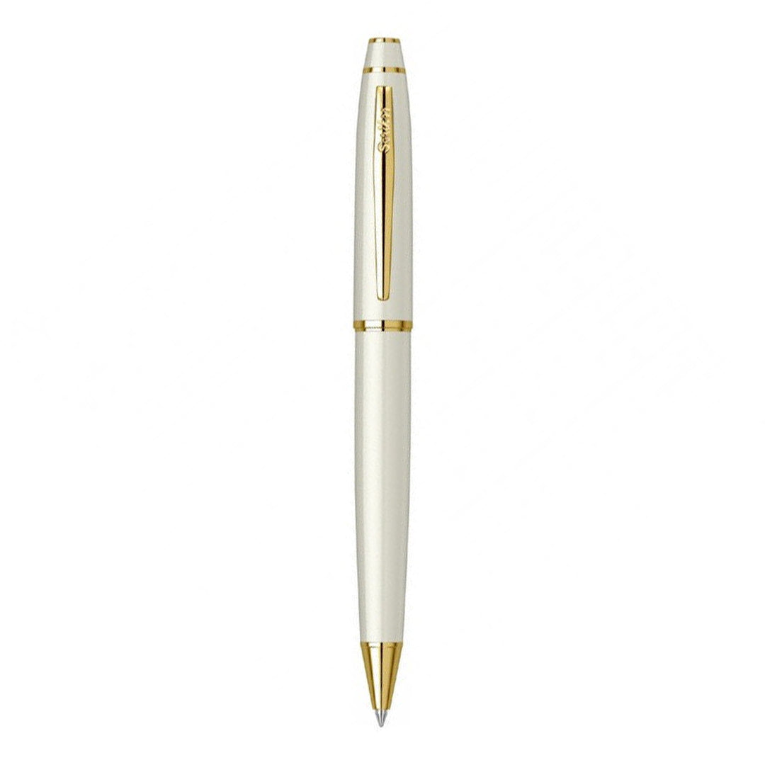 Scrikss | Noble 35 | Ballpoint Pen | Pearl White-GT Scrikss