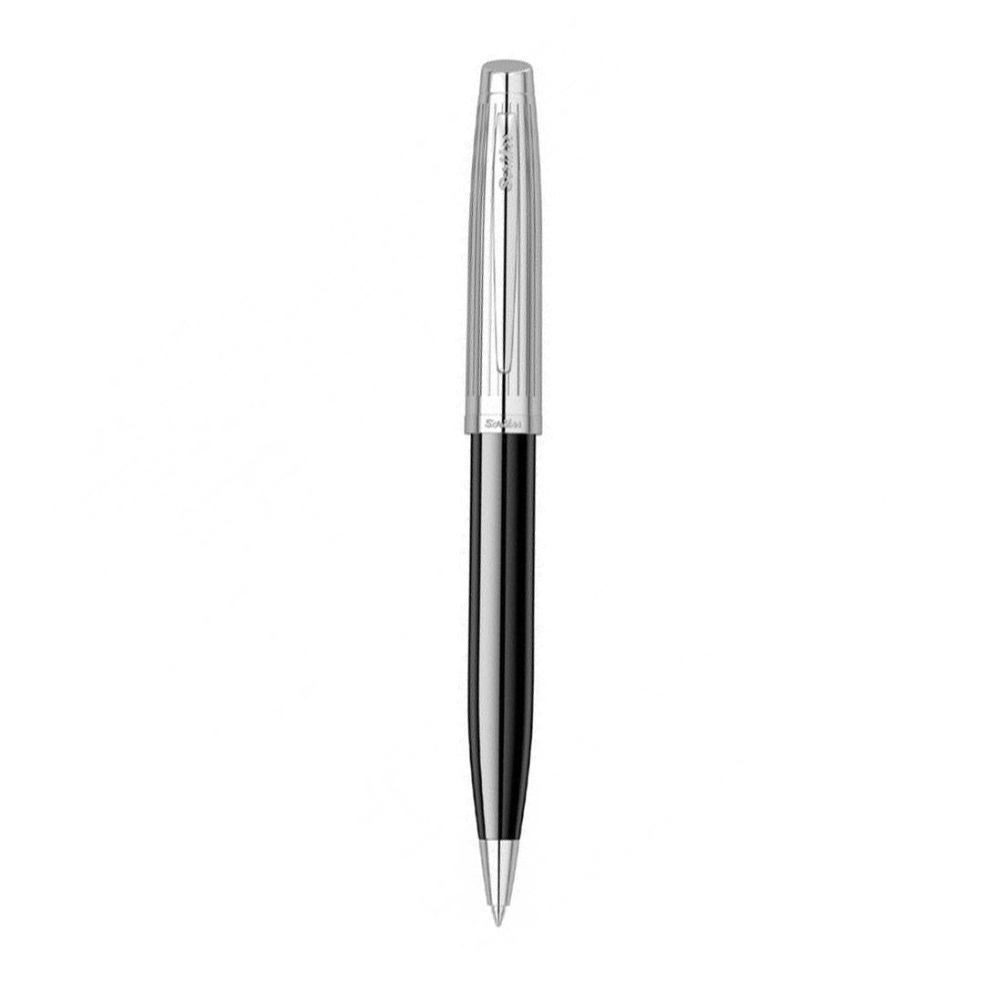 Scrikss | Oscar 39 | Ballpoint Pen | Black Chrome | Chrome Trims | Twist Mechanism Scrikss