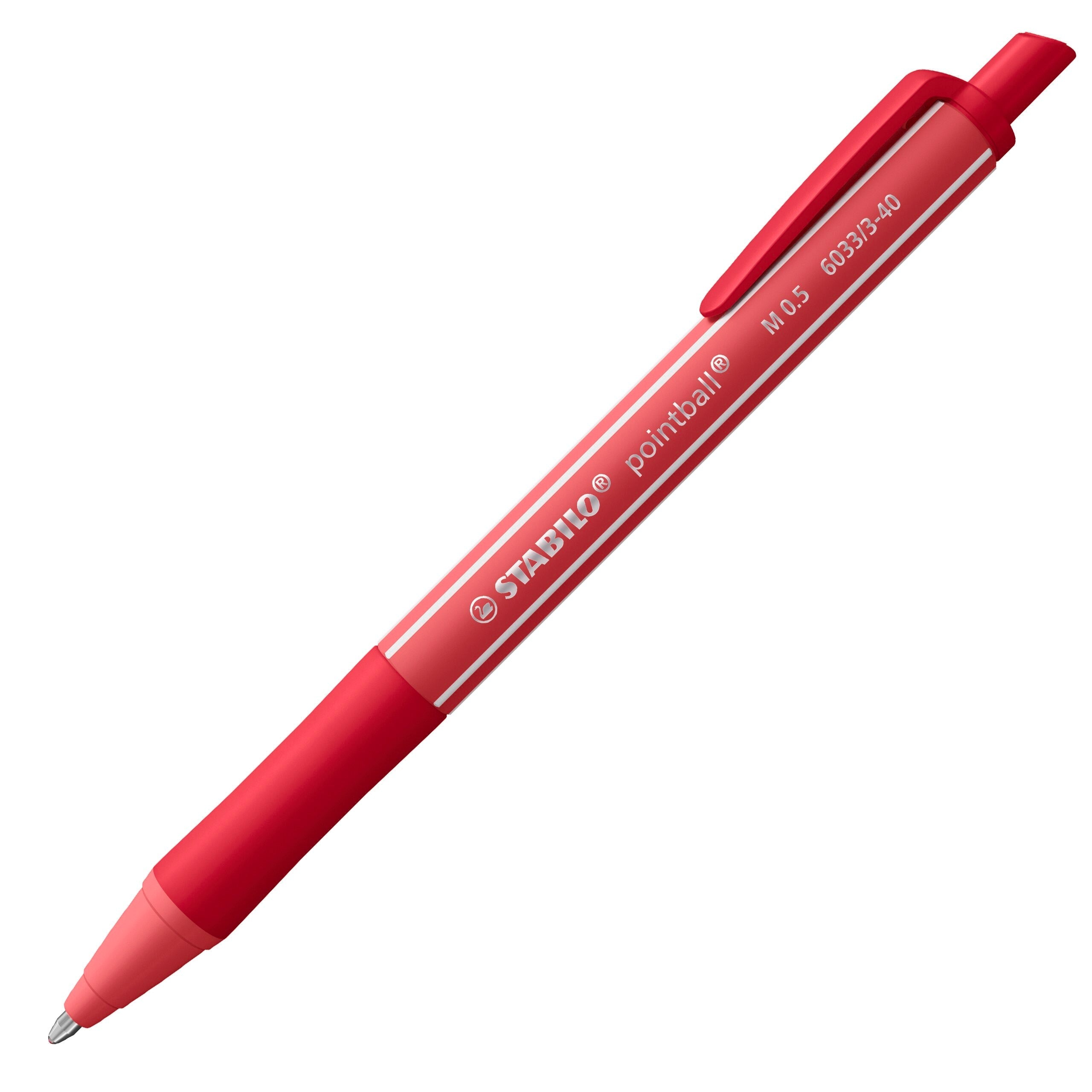 Stabilo Pointball Colorful - Rust Red Ballpoint Pen - Pack Of 10 Stabilo