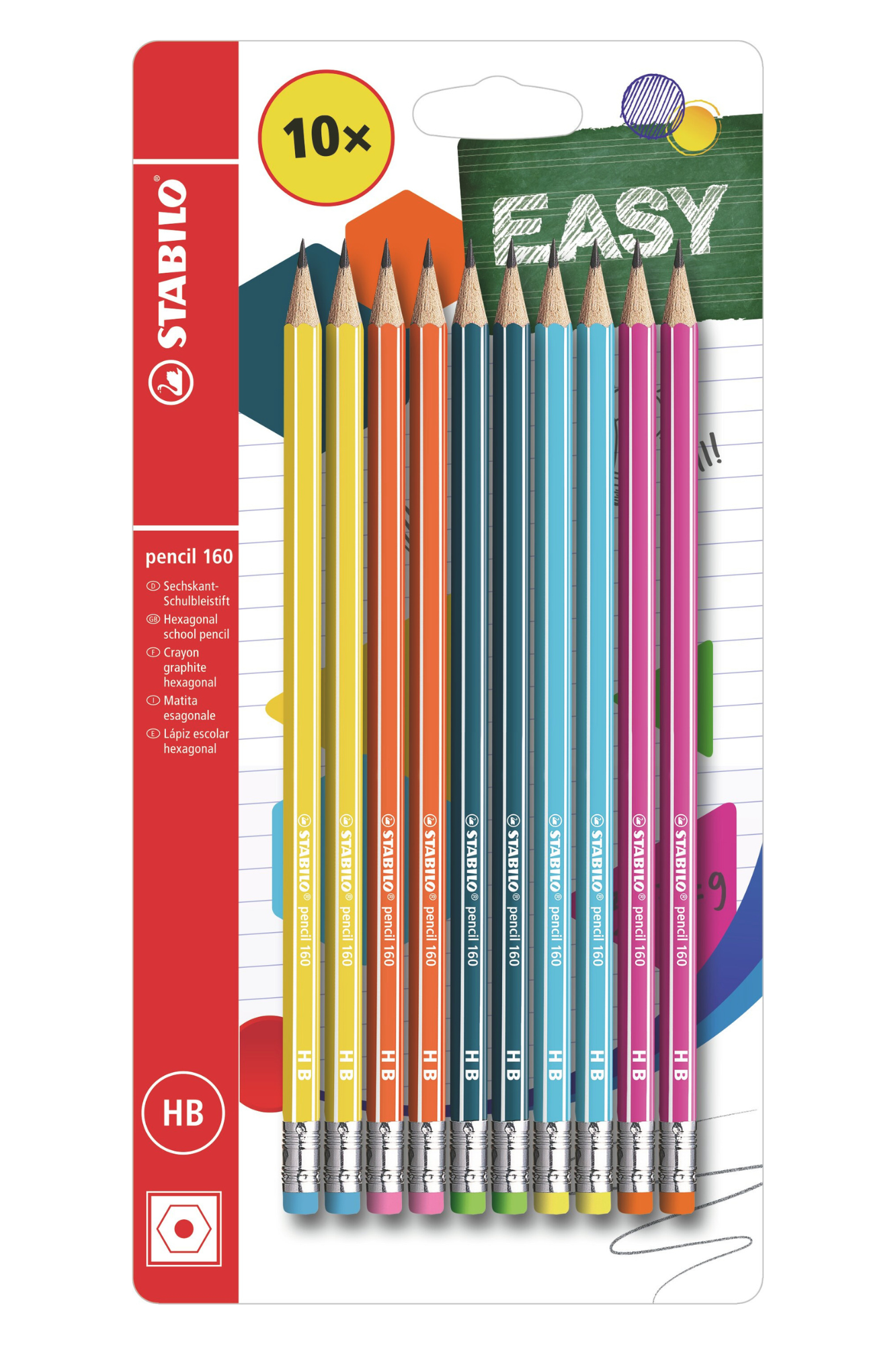 Stabilo Pencil 160-Hb Pack Of 10  Blister