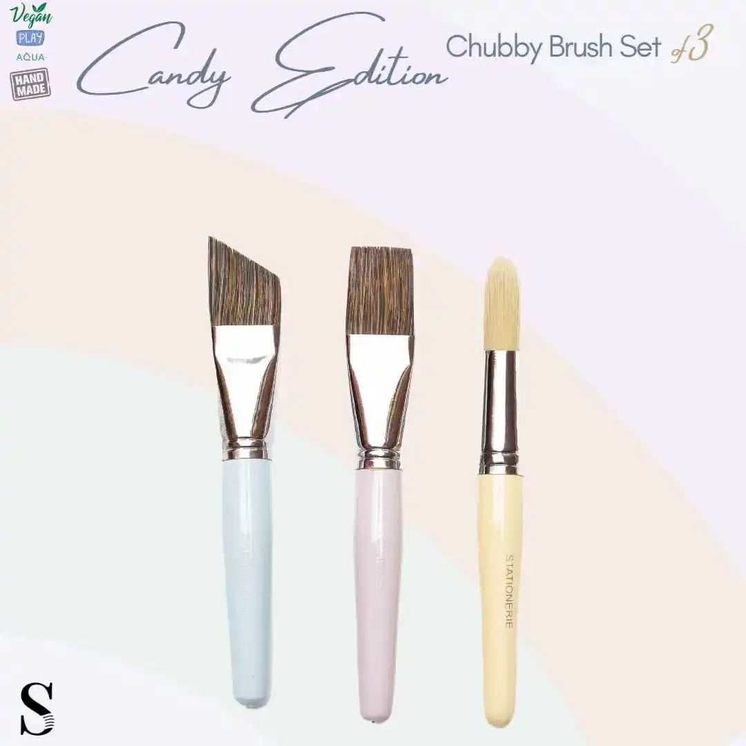 Stationerie Chubby Brushes Ergonomically Designed for Kids & Multi Purpose Usage Stationerie