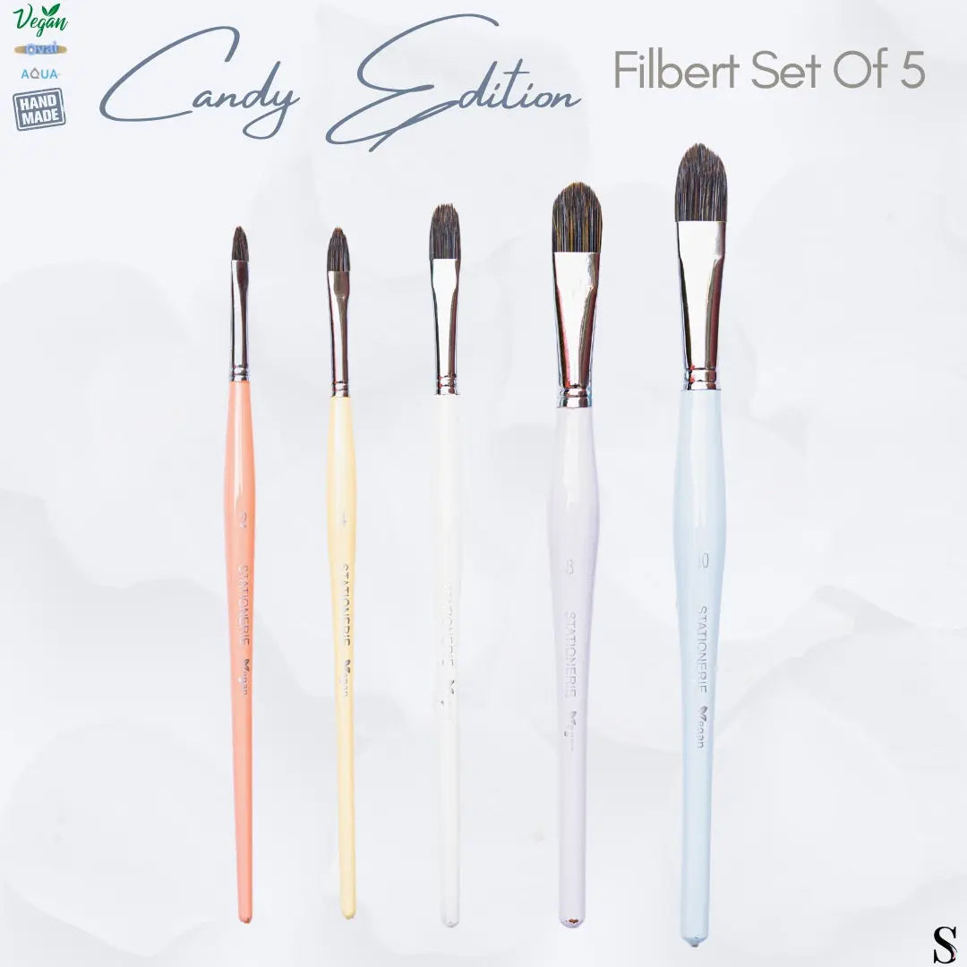 Stationerie Filbert Set Of 5 Candy Stationerie